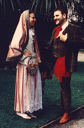 the wedding costume of the "Rich Burgisa" and  the Sunday and pubblic holidays costume of the "rich Burgisi" 